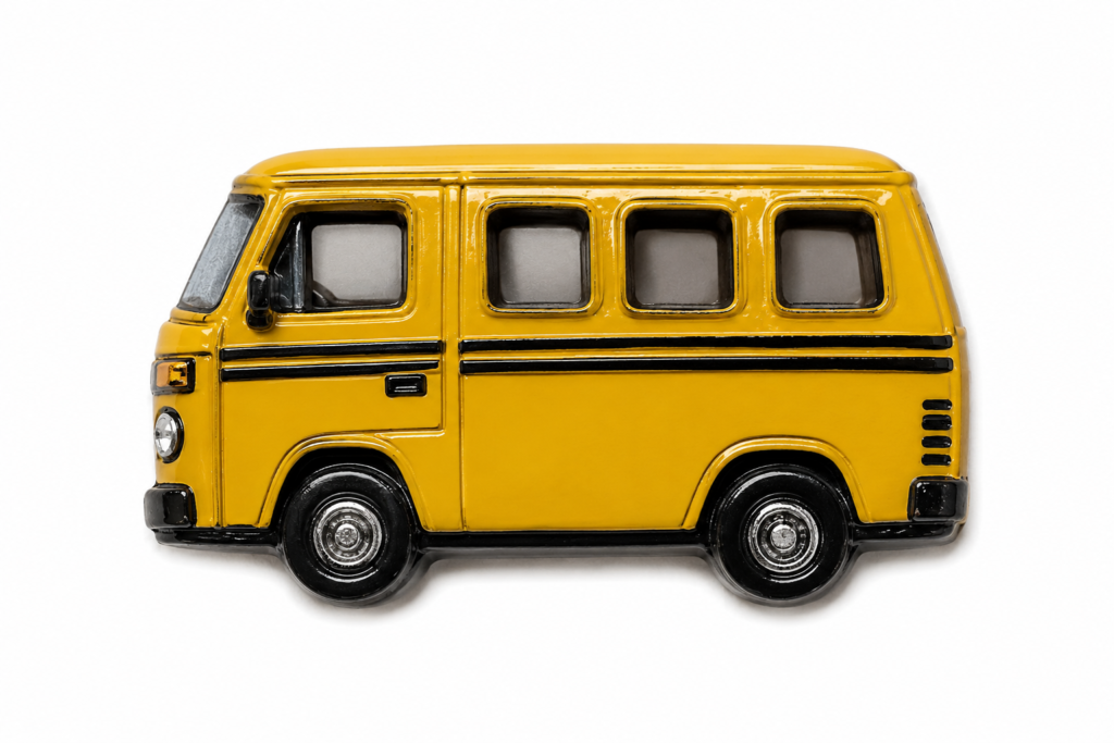 Lagos yellow bus magnet